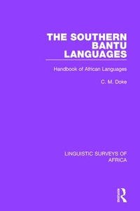 Abbildung von: The Southern Bantu Languages - Routledge