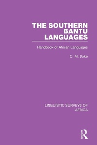 Abbildung von: The Southern Bantu Languages - Routledge