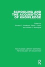 Cover: Schooling and the Acquisition of Knowledge - Routledge