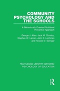 Cover: Community Psychology and the Schools - Routledge