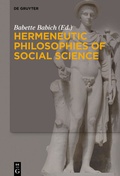 Cover: Hermeneutic Philosophies of Social Science - De Gruyter