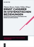 Cover: Ernst Cassirer in systematischen Beziehungen - De Gruyter