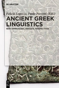 Enlarge image Cover: Ancient Greek Linguistics - De Gruyter