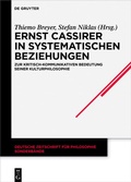 Cover: Ernst Cassirer in systematischen Beziehungen - De Gruyter