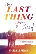 Cover: The Last Thing You Said - Amulet Books