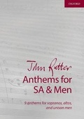 Cover: John Rutter Anthems for SA and Men - Oxford University Press