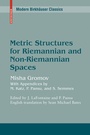 Cover: Metric Structures for Riemannian and Non-Riemannian Spaces - Birkhäuser