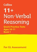 Cover: 11+ Non-Verbal Reasoning Quick Practice Tests Age 10-11 (Year 6) Set A - Letts Educational