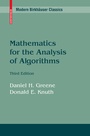 Cover: Mathematics for the Analysis of Algorithms - Birkhäuser