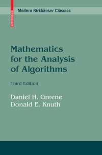 Enlarge image Cover: Mathematics for the Analysis of Algorithms - Birkhäuser