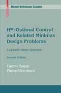 Cover: H8-Optimal Control and Related Minimax Design Problems - Birkhauser Boston Inc