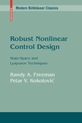 Cover: Robust Nonlinear Control Design - Birkhauser Boston Inc