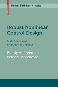 Enlarge image Cover: Robust Nonlinear Control Design - Birkhauser Boston Inc