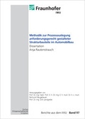 Cover: Methodik zur Prozessauslegung anforderungsgerecht gestalteter Strukturbauteile im Automobilbau - Wissenschaftliche Scripten