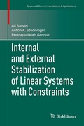 Cover: Internal and External Stabilization of Linear Systems with Constraints - Birkh&auml;user