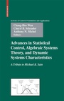 Cover: Advances in Statistical Control, Algebraic Systems Theory, and Dynamic Systems Characteristics - Birkhauser Boston Inc