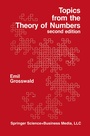 Cover: Topics from the Theory of Numbers - Birkhauser Boston Inc