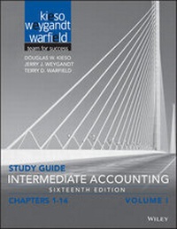 Enlarge image Cover: Study Guide Intermediate Accounting, Volume 1 - Wiley