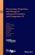 Cover: Processing, Properties, and Design of Advanced Ceramics and Composites II - Wiley