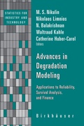 Cover: Advances in Degradation Modeling - Birkh&auml;user
