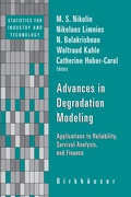 Cover: Advances in Degradation Modeling - Birkhauser Boston Inc