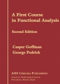 Cover: A First Course in Functional Analysis - American Mathematical Society