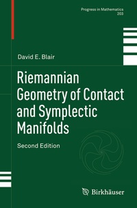 Abbildung von: Riemannian Geometry of Contact and Symplectic Manifolds - Birkhauser Boston Inc