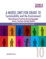Cover: A Model Unit For Grade 10: Sustainability and the Environment - Portage & Main Press