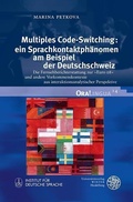Cover: Multiples Code-Switching: ein Sprachkontaktph&auml;nomen am Beispiel der Deutschschweiz - Universit&auml;tsverlag Winter