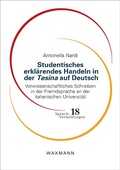 Cover: Studentisches erkl&auml;rendes Handeln in der Tesina auf Deutsch - Waxmann Verlag GmbH
