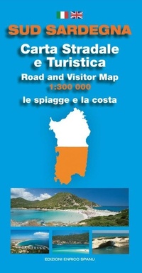 Abbildung von: Sud Sardegna. Carta stradale e turistica. Le spiagge e la costa 1:300.000 - Spanu