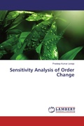 Cover: Sensitivity Analysis of Order Change - LAP Lambert Academic Publishing