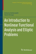 Cover: An Introduction to Nonlinear Functional Analysis and Elliptic Problems - Birkhauser Boston Inc