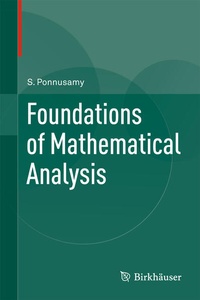 Enlarge image Cover: Foundations of Mathematical Analysis - Birkhauser Boston Inc