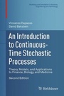 Cover: An Introduction to Continuous-Time Stochastic Processes - Birkhauser Boston Inc