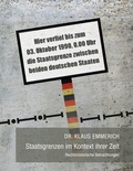 Cover: Staatsgrenzen im Kontext ihrer Zeit - BoD - Books on Demand