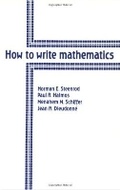 Cover: How to Write Mathematics - American Mathematical Society