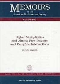 Enlarge image Cover: Higher Multiplicities and Almost Free Divisors and Complete Intersections - American Mathematical Society