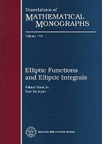 Enlarge image Cover: Elliptic Functions and Elliptic Integrals - American Mathematical Society