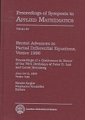 Cover: Recent Advances in Partial Differential Equations, Venice, 1996 - American Mathematical Society