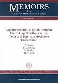 Abbildung von: Algebro-geometric Quasi-periodic Finite-gap Solutions of the Toda and Kac-van Moerbeke Hierarchies - American Mathematical Society