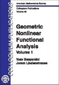 Enlarge image Cover: Geometric Nonlinear Functional Analysis, Volume 1 - American Mathematical Society