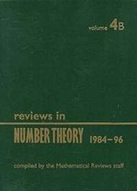 Abbildung von: Reviews in Number Theory 1984-1996: v. 4 - American Mathematical Society