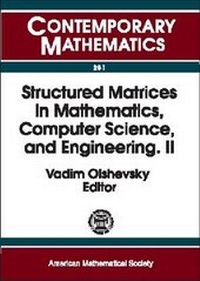 Abbildung von: Structured Matrices in Mathematics, Computer Science, and Engineering, Part 2 - American Mathematical Society