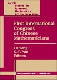 Enlarge image Cover: First International Congress of Chinese Mathematicians - American Mathematical Society