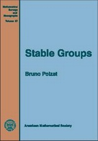 Abbildung von: Stable Groups - American Mathematical Society