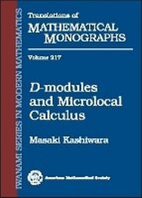 Abbildung von: D-modules and Microlocal Calculus - American Mathematical Society