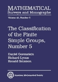 Enlarge image Cover: The Classification of the Finite Simple Groups, Number 5 - American Mathematical Society