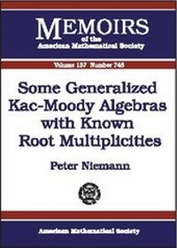 Abbildung von: Some Generalized Kac-Moody Algebras with Known Root Multiplicities - American Mathematical Society