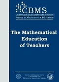 Cover: The Mathematical Education of Teachers - American Mathematical Society